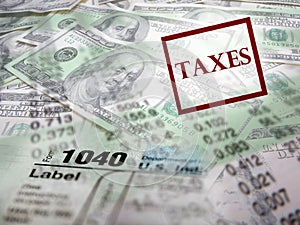 Tax Forms on top of Money