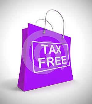 Tax-free concept icon means no customs duty required - 3d illustration