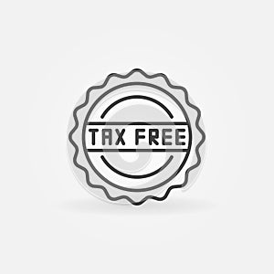 Tax free minimal icon