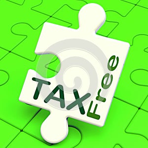 Tax Free Puzzle Means Untaxed Or Duty Excluded