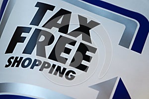 Tax free shopping