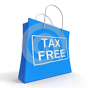 Tax Free Shopping Bag Shows No Duty Taxation photo