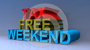 Tax free weekend on blue