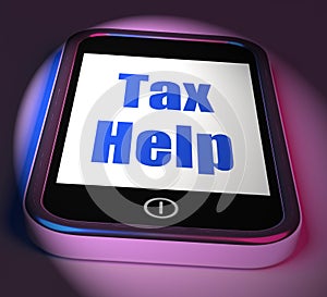 Tax Help On Phone Displays Taxation Advice Online
