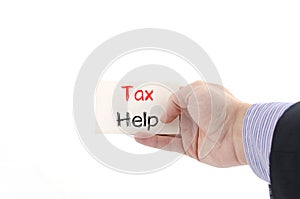 Tax help text concept