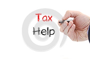 Tax help text concept