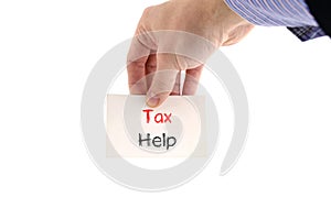 Tax help text concept