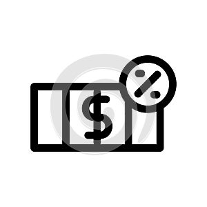 Tax icon or logo isolated sign symbol vector illustration