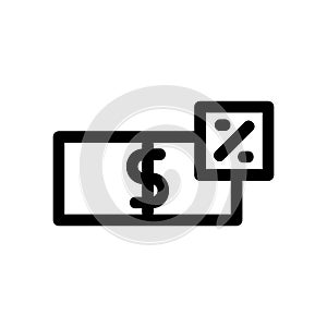 Tax icon or logo isolated sign symbol vector illustration