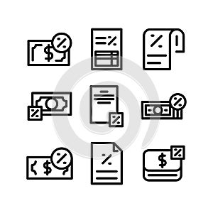 Tax icon or logo isolated sign symbol vector illustration