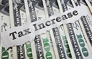 Tax Increase News Headline