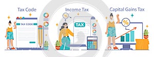 Tax optimization. Financial efficiency, budgeting and economy idea.