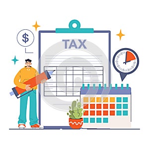 Tax optimization. Financial efficiency, budgeting and economy idea.