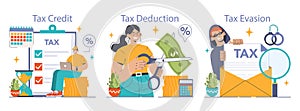Tax optimization. Financial efficiency, budgeting and economy idea.