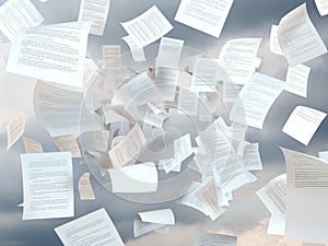 Tax papers falling