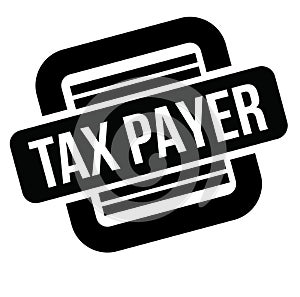 Tax payer black stamp