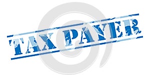 Tax payer blue stamp photo