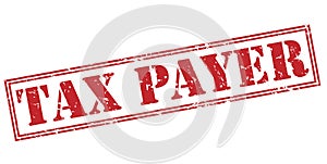 Tax payer red stamp