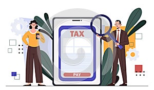 Tax payment application vector
