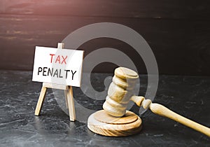 Tax penalty. Appointment of court punishment for non-payment of taxes and avoidance. Underpayment of estimated tax. Fine. Anti-