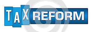 Tax Reform Blue Stripes Bar Horizontal