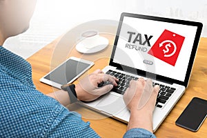 TAX REFUND and refund Tax Refund Fine Duty Taxation photo