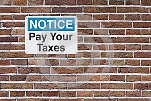 Tax Reminder