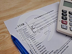 Tax Return Form 1020, US Individual Tax Return photo