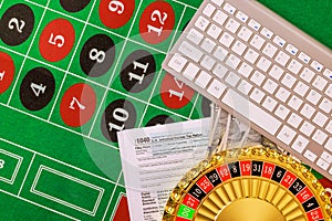 During tax season, it at necessary to file a 1040 tax form order to pay taxes on winnings in casinos