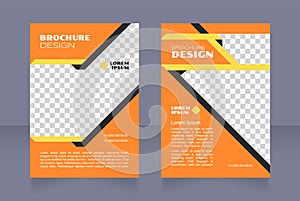Tax specialist service blank brochure design