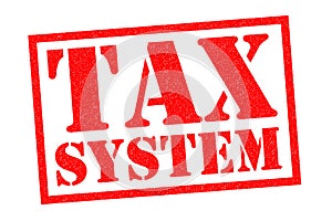 TAX SYSTEM Rubber Stamp