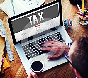 Tax Taxation Audit Refund Accounting Concept photo