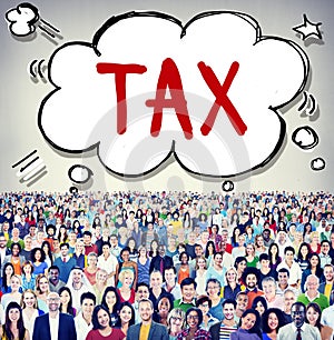 Tax Taxing Taxation Taxable Taxpayer Finance Concept photo