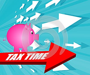 Tax Time concept illustration image