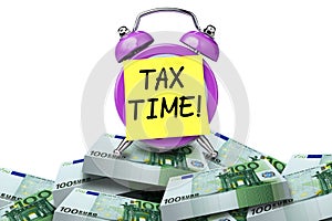 Tax time reminder clock