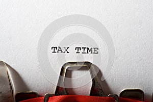 Tax time text