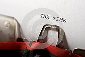 Tax time text