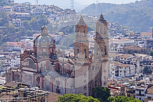 Taxco church from above