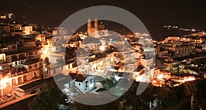 Taxco at night photo