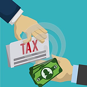 Taxes design, vector illustration.