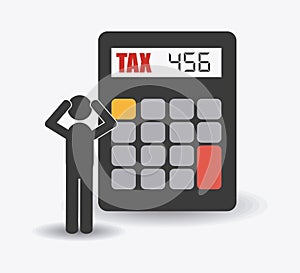 Taxes design, vector illustration.