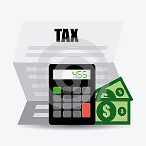 Taxes design, vector illustration.