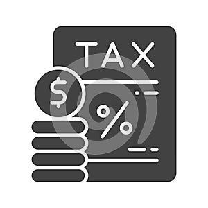 Taxes icon vector image.