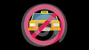 Taxi ban animation (flat design)