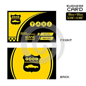 Taxi business card