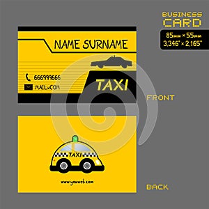 Taxi business card