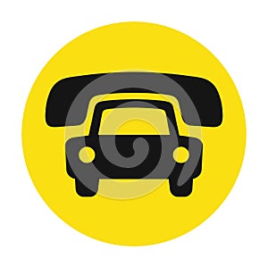 Taxi cab service icon