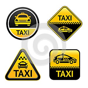 Taxi cab set buttons