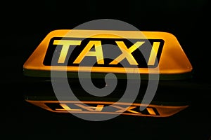 Taxi cab sign photo