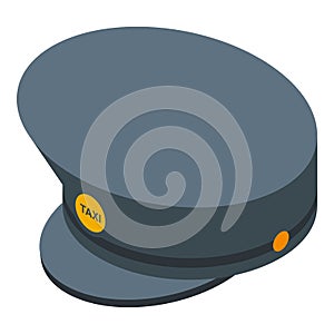 Taxi cap icon isometric vector. Driver cab